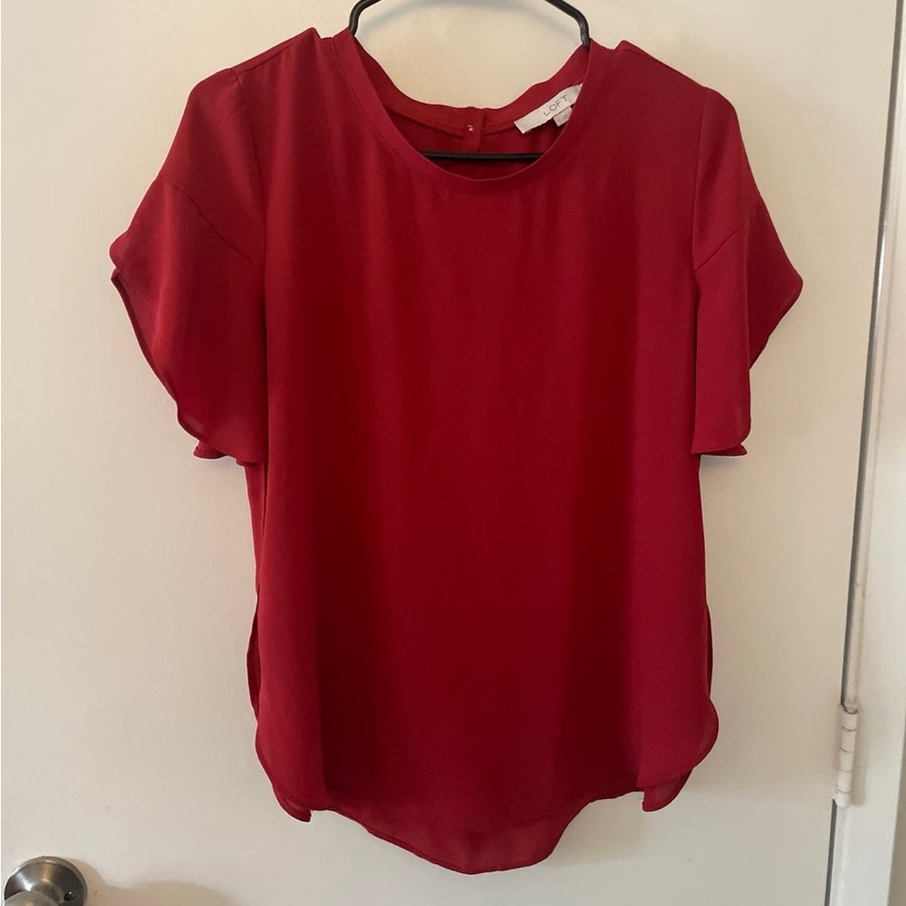 Elegant Red Women's Top